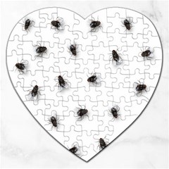 Flies Jigsaw Puzzle (heart) by Valentinaart