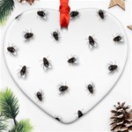 Flies Heart Ornament (Two Sides) Front