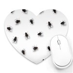 Flies Heart Mousepads Front