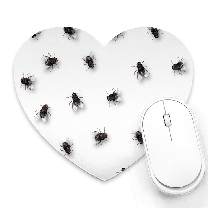 Flies Heart Mousepads