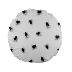 Flies Standard 15  Premium Round Cushions