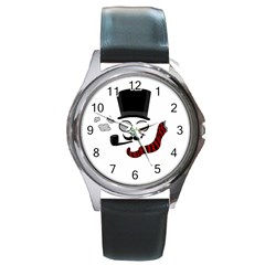 Invisible Man Round Metal Watch