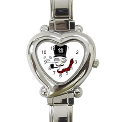 Invisible Man Heart Italian Charm Watch by Valentinaart