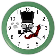 Invisible Man Color Wall Clocks by Valentinaart