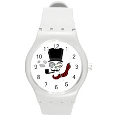 Invisible Man Round Plastic Sport Watch (m) by Valentinaart