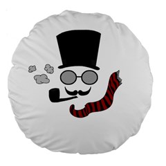 Invisible Man Large 18  Premium Flano Round Cushions by Valentinaart