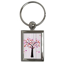 Valentine s Day Tree Key Chains (rectangle) 