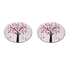 Valentine s Day Tree Cufflinks (oval) by Valentinaart