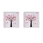 Valentine s day tree Cufflinks (Square) Front(Pair)