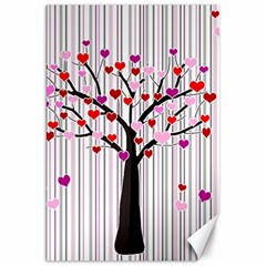 Valentine s Day Tree Canvas 20  X 30  