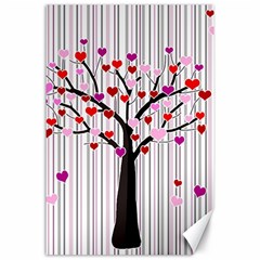 Valentine s Day Tree Canvas 24  X 36 