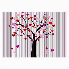 Valentine s Day Tree Large Glasses Cloth