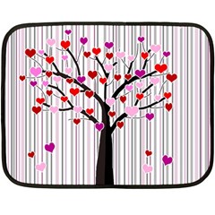 Valentine s Day Tree Fleece Blanket (mini)