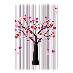 Valentine s Day Tree Shower Curtain 48  X 72  (small) 