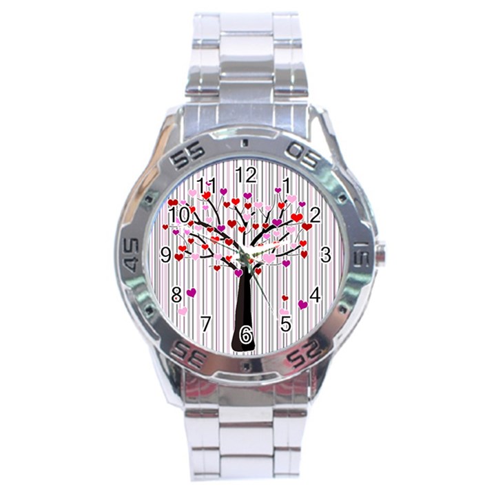 Valentine s day tree Stainless Steel Analogue Watch