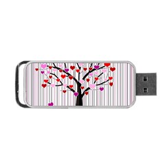 Valentine s Day Tree Portable Usb Flash (two Sides)