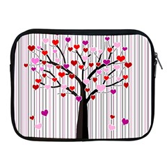 Valentine s Day Tree Apple Ipad 2/3/4 Zipper Cases by Valentinaart