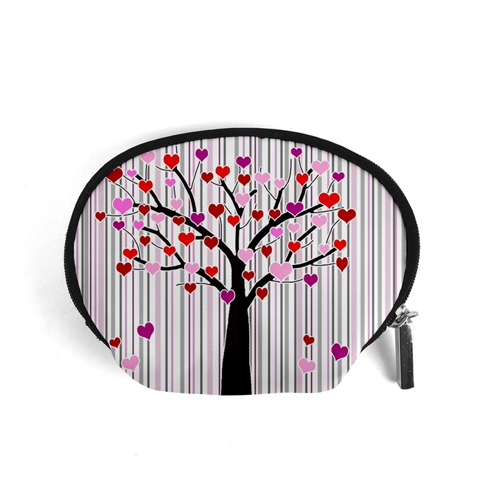 Valentine s day tree Accessory Pouches (Small) 