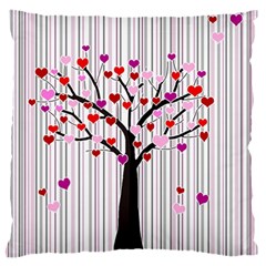 Valentine s Day Tree Large Flano Cushion Case (two Sides)