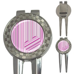 Pink Love Pattern 3-in-1 Golf Divots