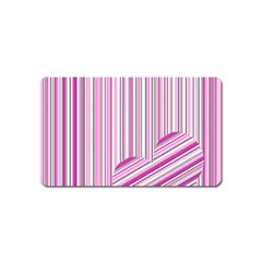 Pink Love Pattern Magnet (name Card) by Valentinaart