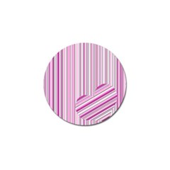 Pink Love Pattern Golf Ball Marker