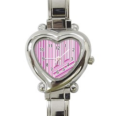 Pink Love Pattern Heart Italian Charm Watch by Valentinaart