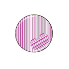 Pink Love Pattern Hat Clip Ball Marker by Valentinaart