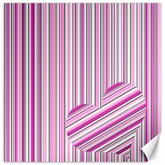 Pink Love Pattern Canvas 12  X 12  