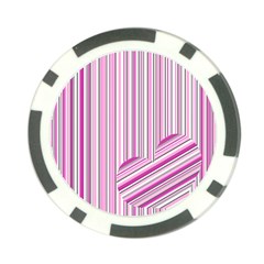 Pink Love Pattern Poker Chip Card Guard