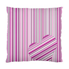 Pink Love Pattern Standard Cushion Case (one Side)