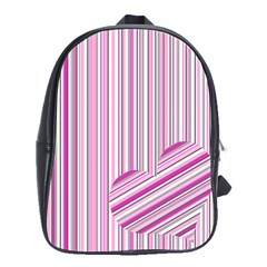 Pink Love Pattern School Bags(large) 