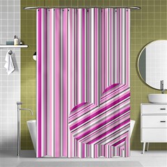 Pink Love Pattern Shower Curtain 48  X 72  (small) 