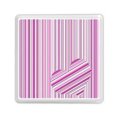 Pink Love Pattern Memory Card Reader (square) 