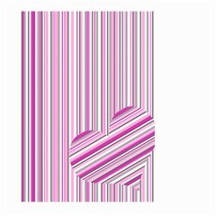 Pink Love Pattern Large Garden Flag (two Sides)