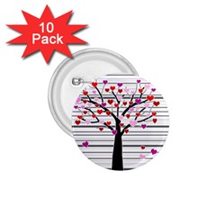 Love Tree 1 75  Buttons (10 Pack)