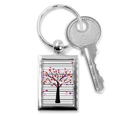 Love Tree Key Chains (rectangle)  by Valentinaart