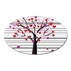 Love Tree Oval Magnet by Valentinaart