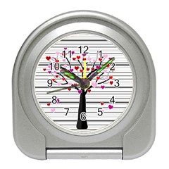 Love Tree Travel Alarm Clocks by Valentinaart