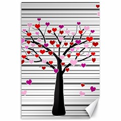 Love Tree Canvas 24  X 36 