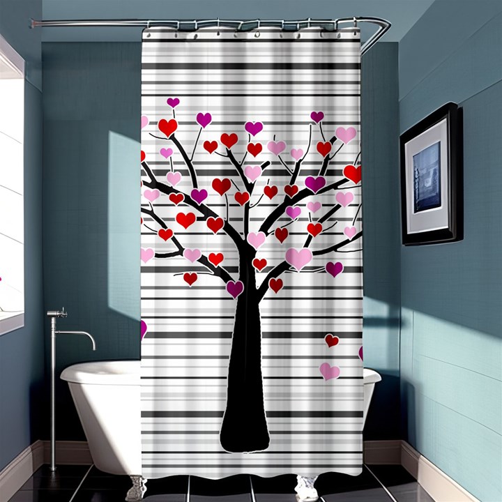 Love tree Shower Curtain 36  x 72  (Stall) 