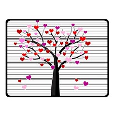 Love Tree Double Sided Fleece Blanket (small)  by Valentinaart