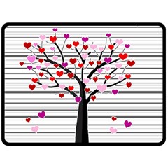 Love Tree Double Sided Fleece Blanket (large) 