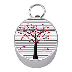 Love Tree Mini Silver Compasses