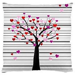 Love Tree Large Flano Cushion Case (two Sides)