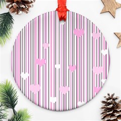 Pink Love Ornament (round)