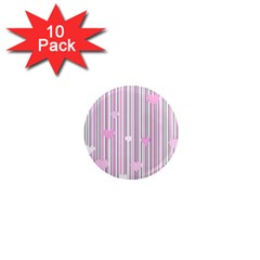 Pink Love 1  Mini Magnet (10 Pack)  by Valentinaart