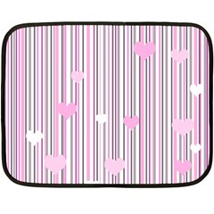 Pink Love Double Sided Fleece Blanket (mini) 