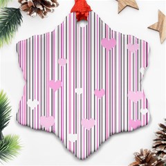 Pink Love Ornament (snowflake)