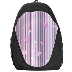 Pink Love Backpack Bag by Valentinaart